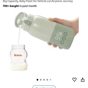 Baby Flask with Temperature Display - Gray